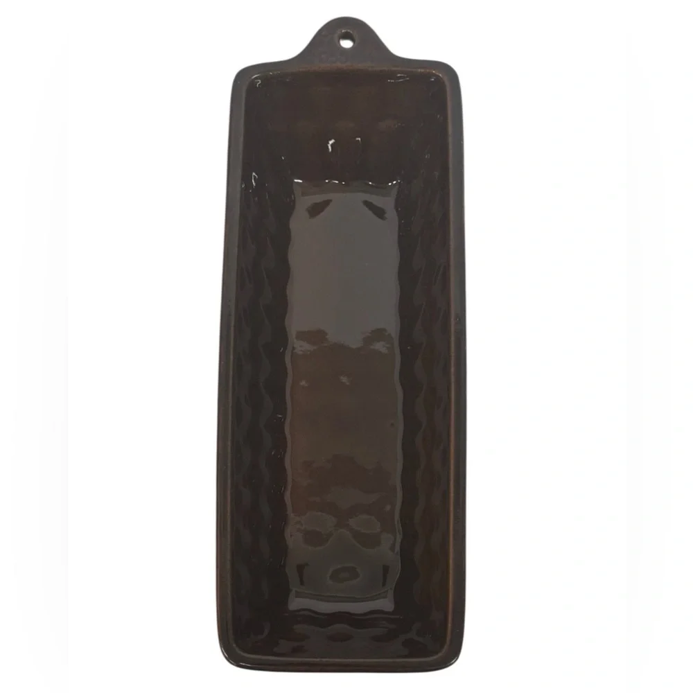 West Germany Brown Glazed Loaf Bread Baking Pan Mold #958-34 New 12.5